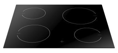 60 cm Glaskeramik Kochfeld/Herdplatte 4 Zone(n) EC744100C herdgebundenes 