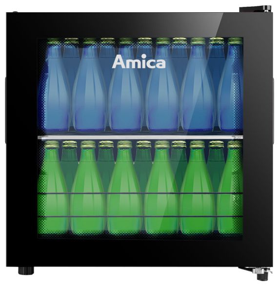 43 l Tischkühlschrank EEK: F 95 kWh Jahr  FK340100S (Schwarz) 