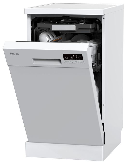 45 cm Geschirrspüler freistehend leise 11 Maßgedecke aquaStop Funktion Mini Active (Weiß) GSP 531 470 W 
