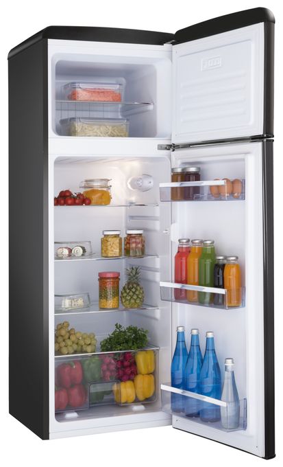 162 l / 44 l Kühl-Gefrierkombi freistehend 180 kWh Jahr  KGC15637MS (Schwarz) 
