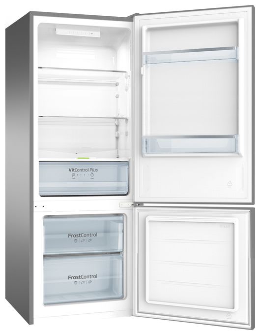 153 l / 52 l Kühl-Gefrierkombi freistehend 191 kWh Jahr  KGCL384160E (Edelstahl) 