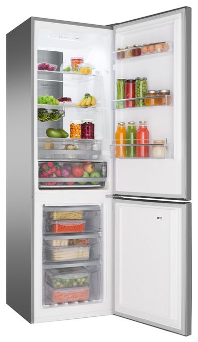 180 l / 70 l Kühl-Gefrierkombi freistehend NoFrost 174 kWh Jahr  KGCN388140E (Edelstahl) 