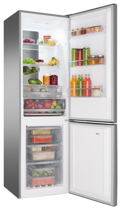 180 l / 70 l Kühl-Gefrierkombi freistehend NoFrost 140 kWh Jahr  KGCN388145E (Edelstahl) 