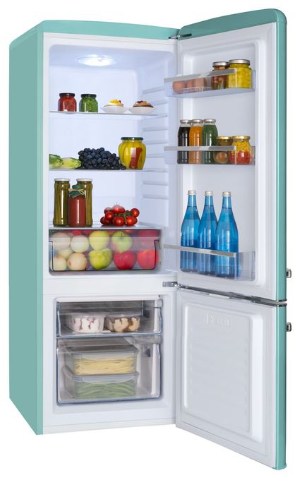 147 l / 44 l Kühl-Gefrierkombi freistehend NoFrost 181 kWh Jahr  KGCR384150T (Blau) 