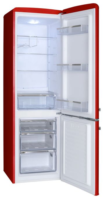 244 l / 63 l Kühl-Gefrierkombi freistehend 129 kWh Jahr  KGCR387102R (Rot) 