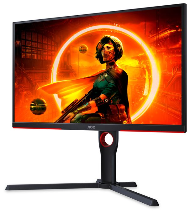 Full HD Monitor 62,2 cm (24.5 Zoll) 16:9 1 ms 300 cd/m²  25G3ZM/BK (Schwarz, Rot) 