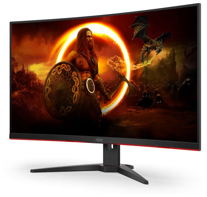 Full HD Monitor 80 cm (31.5 Zoll) 16:9 4 ms 300 cd/m²  C32G2ZE/BK (Schwarz, Rot) 
