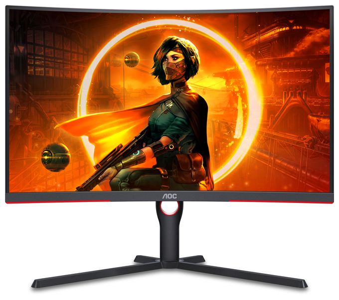 Quad HD Monitor 80 cm (31.5 Zoll) 16:9 4 ms 300 cd/m²  CQ32G3SU/BK (Schwarz, Rot) 