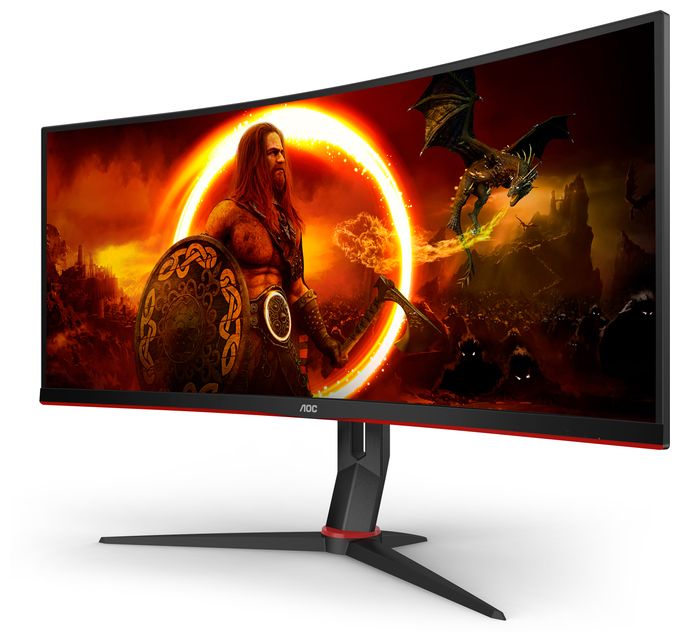 Quad HD Monitor 86,4 cm (34 Zoll) 21:9 5 ms 430 cd/m²  CU34G2XP (Schwarz, Rot) 