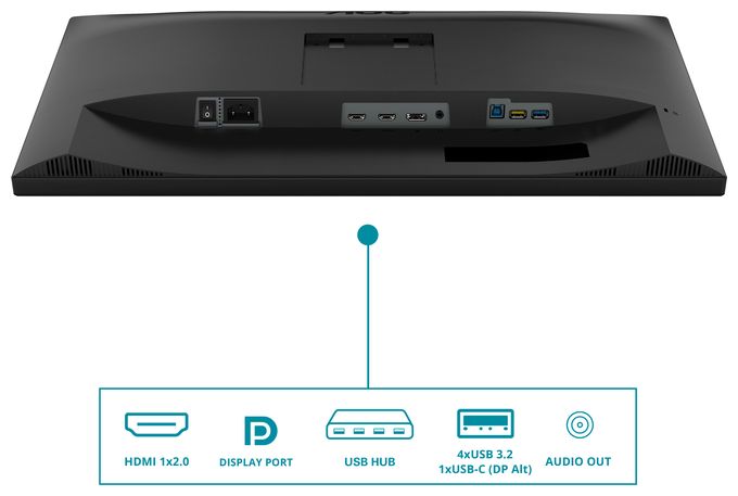 Quad HD Monitor 86,4 cm (34 Zoll) 21:9 4 ms 300 cd/m²  CU34V5C/BK (Schwarz) 