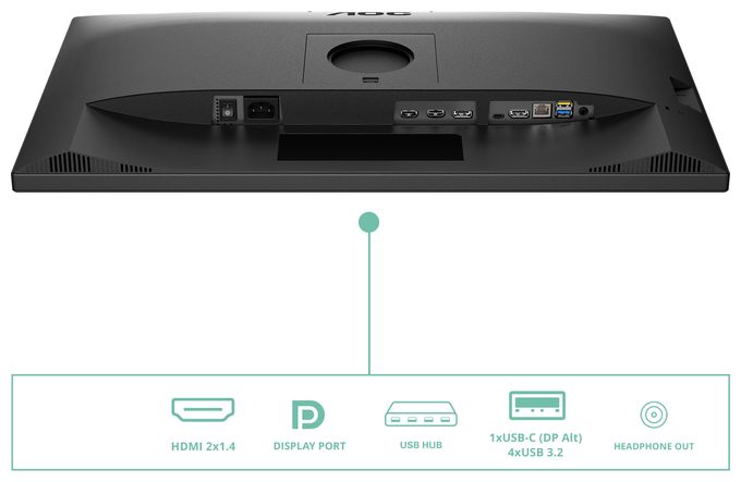 Quad HD Monitor 68,6 cm (27 Zoll) 16:9 4 ms 350 cd/m²  Q27P3CW (Schwarz) 