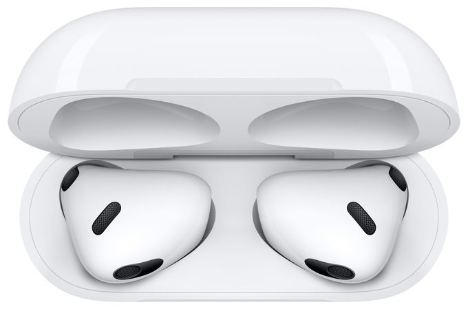 In-Ear Bluetooth Kopfhörer kabellos 6 h Laufzeit IPX4  AirPods (3.Gen) (Weiß) 