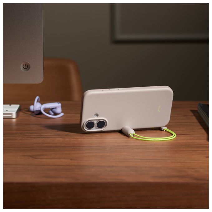 Cover für Apple iPhone 17  Beats Kickstand Case mit MagSafe (Limette, Steinfarbe) 