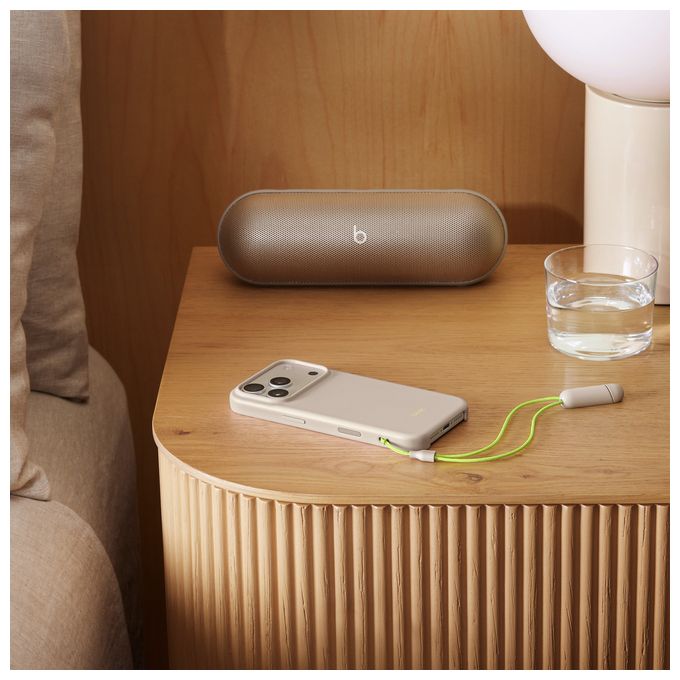 Cover für Apple iPhone 17 Pro  Beats Kickstand Case mit MagSafe (Limette, Steinfarbe) 