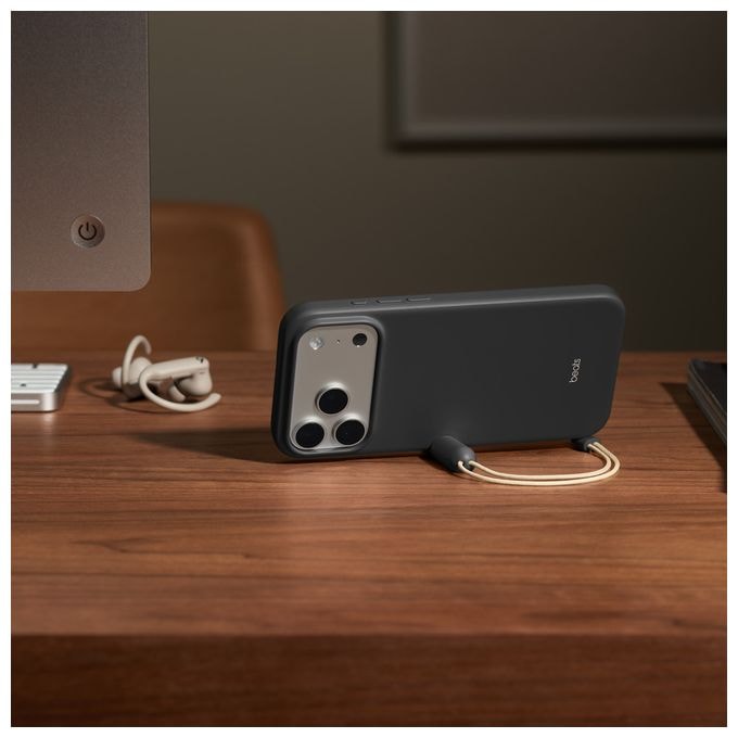 Cover für Apple iPhone 17 Pro Max  Beats Kickstand Case mit MagSafe (Granit, Grau) 