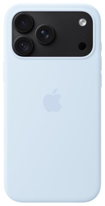 iPhone 18 Pro Max Silikon Case mit MagSafe - Klarblau 