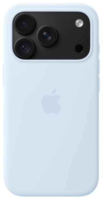 iPhone 18 Pro Silikon Case mit MagSafe - Klarblau 
