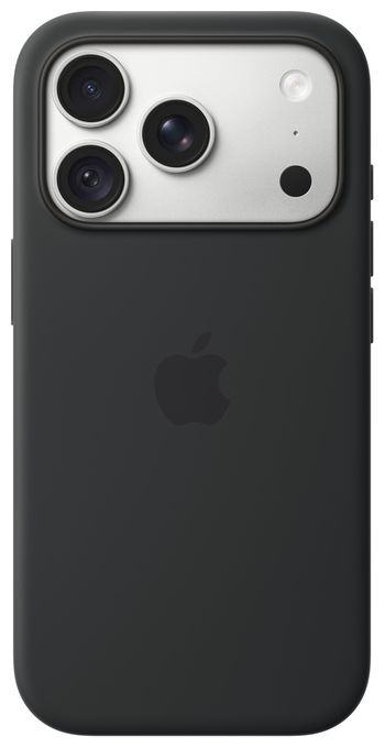 iPhone 18 Pro Silikon Case mit MagSafe - Schwarz 
