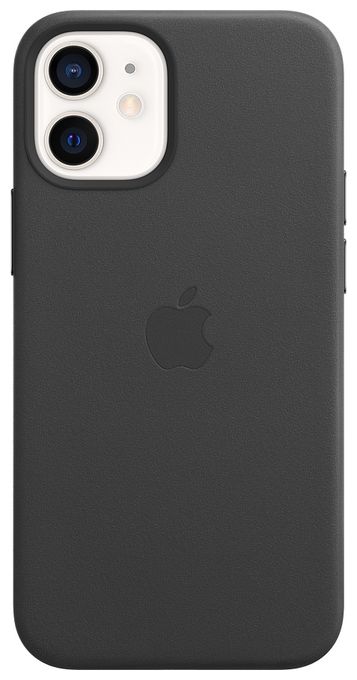 Cover für Apple iPhone 12 mini  Leder Case mit MagSafe (Schwarz) 