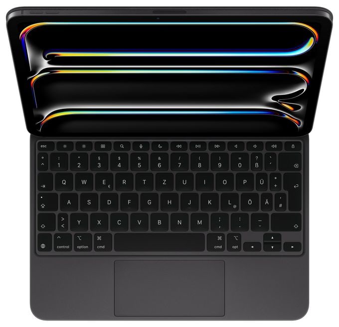 für Apple iPad Pro 11-inch (M4) bis 27,9 cm (11")  Magic Keyboard (Schwarz) 