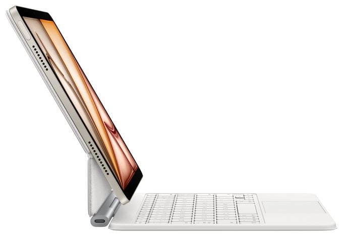 für Apple iPad Air 11-inch (M3) iPad Air 11-inch (M2) iPad Air (5th generation) iPad Air (4th generation) bis 27,9 cm (11")  Magic Keyboard (Weiß) 