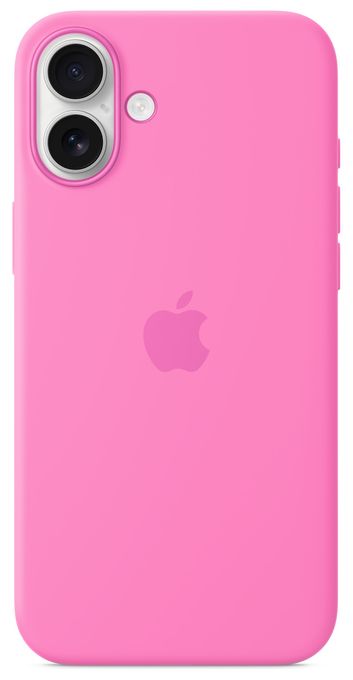 Cover für Apple iPhone 16 Plus  Silikon Case mit MagSafe (Pink) 