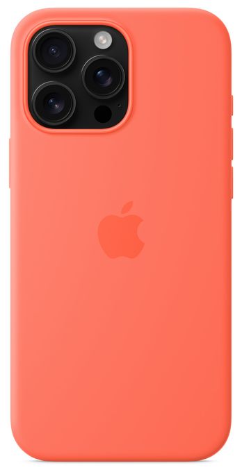 Cover für Apple iPhone 16 Pro Max  Silikon Case mit MagSafe (Orange) 
