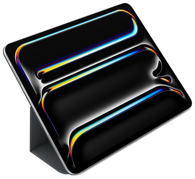Folio für Apple iPad Pro 13-inch (M4) bis 33 cm (13") Kratzresistent mit Klappverschluss (Schwarz) Smart 