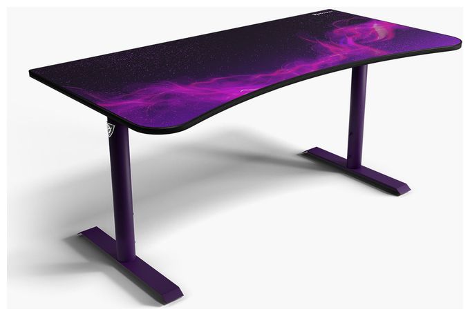 bis 80 kg  Arena Gamingtisch (Schwarz, Violett) 