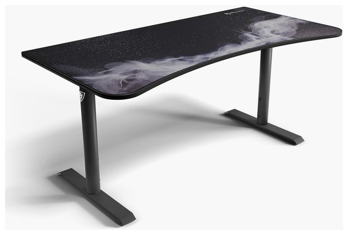 bis 80 kg  Arena Gamingtisch (Schwarz, Weiß) 