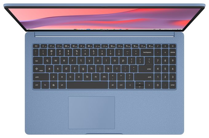 Full HD Notebook 39,6 cm (15.6 Zoll) 1920 x 1080 Pixel 128 GB eMMC ChromeOS MediaTek Kompanio max. 2,6 GHz  Chromebook CM1505CM4A-S70030 (Blau) 