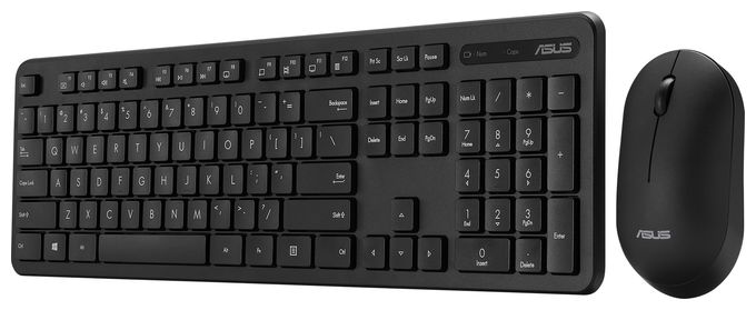 Universal Tastatur RF kabellos + USB 2.4 GHz  CW100 (Schwarz) 