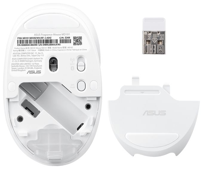 2400 DPI Haus Maus Optisch  Fragrance Mouse MD101 (Weiß) 