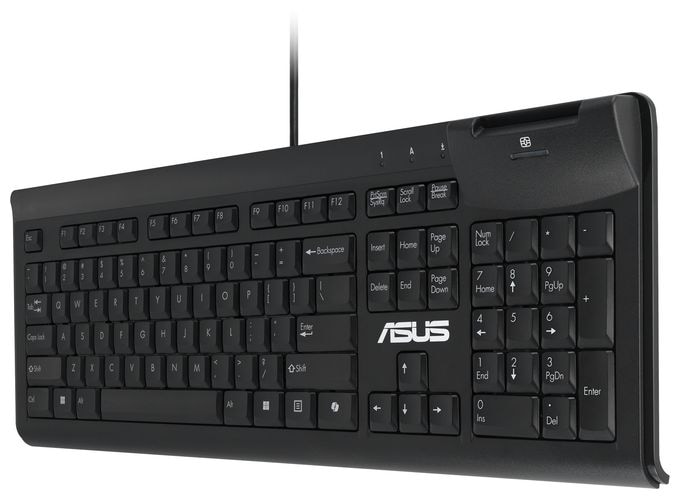 Heimbüro Tastatur USB  KU100 Smart Card (Schwarz) 