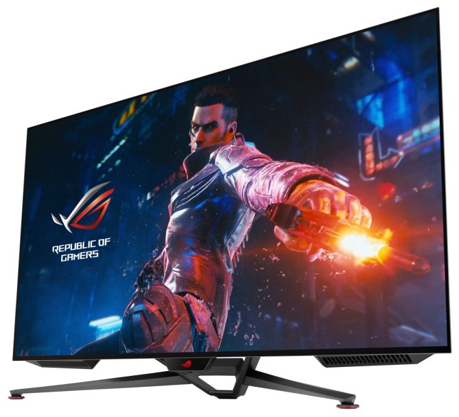 4K Ultra HD Monitor 120,7 cm (47.5") 16:9 0,1 ms 450 cd/m²  ROG Swift OLED PG48UQ (Schwarz) 
