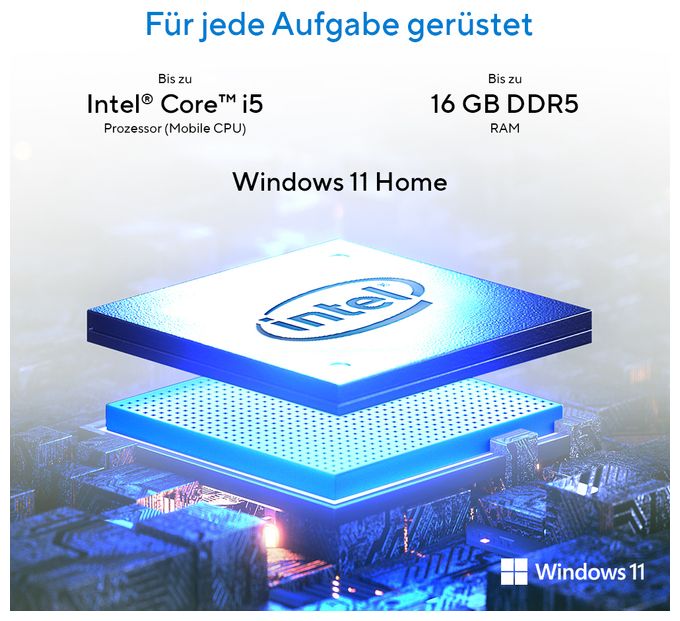 PC Intel® Core™ i5 16 GB Ram 1 TB SSD Windows 11 Home intern V500 Mini V500SV-13420H031W 