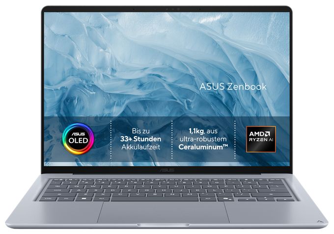 Full HD Notebook 35,6 cm (14 Zoll) 16 GB Ram 512 GB SSD Windows 11 Home max. 4,6 GHz  Zenbook 90NB1AR1-M000F0 (Blau) 