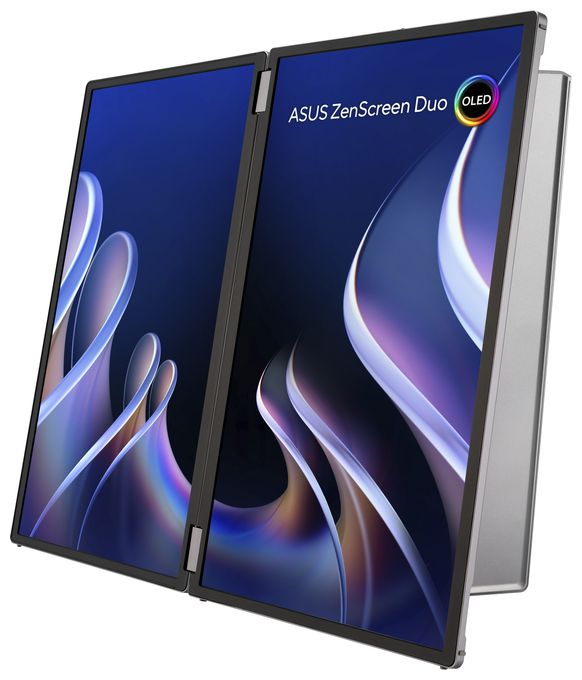 WUXGA Monitor 35,6 cm (14 Zoll) 16:10 1 ms 400 cd/m²  ZenScreen Duo OLED MQ149CD (Silber) 