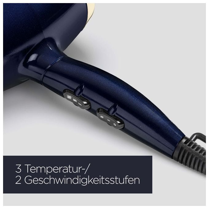 Haartrockner 2000 W  5911E Black Onyx (Schwarz, Gold) 