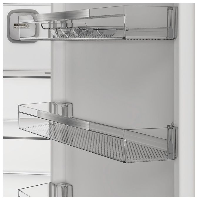 249 l / 106 l Kühl-Gefrierkombi freistehend NoFrost 140 kWh Jahr  KGDNF203B (Edelstahl) 