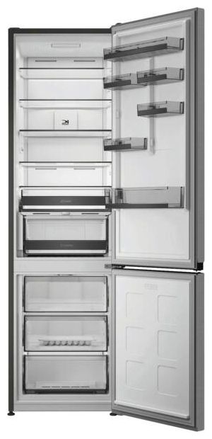 297 l / 118 l Kühl-Gefrierkombi freistehend NoFrost 118 kWh Jahr  KGDNF20AMIN (Grau) 