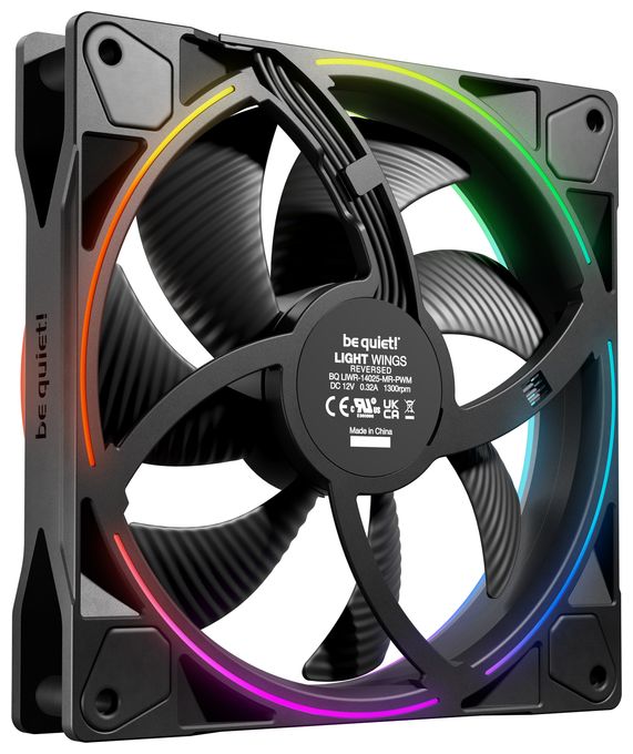 Light Wings 140 mm PWM Reverse Black 