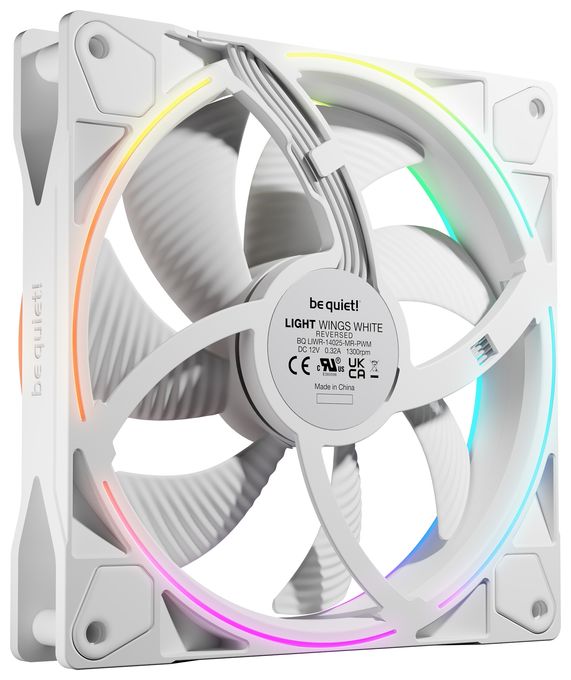 Light Wings 140 mm PWM Reverse White 