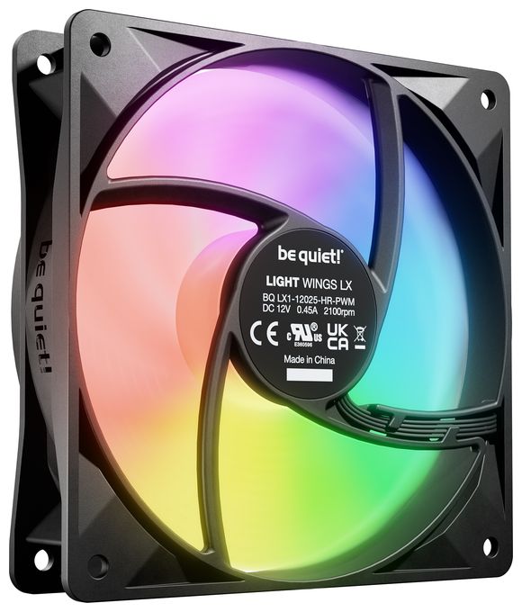 LIGHT WINGS LX 120mm PWM High Speed 3-Pack Black 