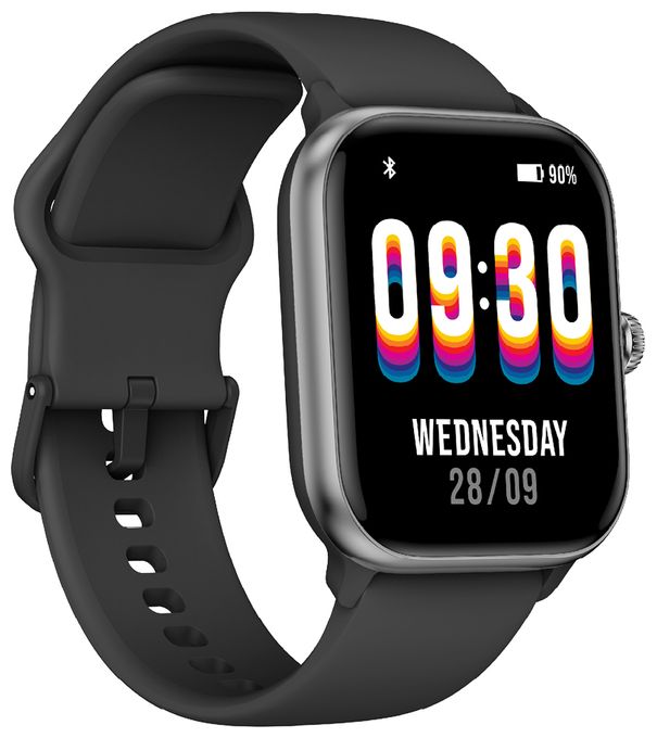 Smartwatch Rechteckig IP68  201 (Silber) 