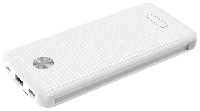 10000 mAh Powerbank USB Typ-A  Carbon 10 (Weiß) 