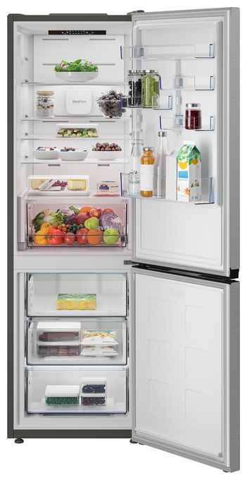 252 l / 118 l Kühl-Gefrierkombi freistehend NoFrost 207 kWh Jahr  B5RCNA376HXB (Silber) 