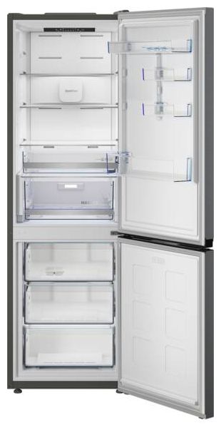 252 l / 118 l Kühl-Gefrierkombi freistehend NoFrost 145 kWh Jahr  B7RCNA377HXP (Edelstahl) 