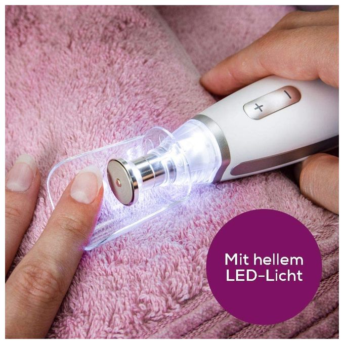 MP62 Maniküre-/Pediküre Set mit Licht 10 Profi-Aufsätze 