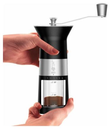 Kaffeemühle  MCPRO001 Macinacaffe manuelle Kaffeemühle (Schwarz) 